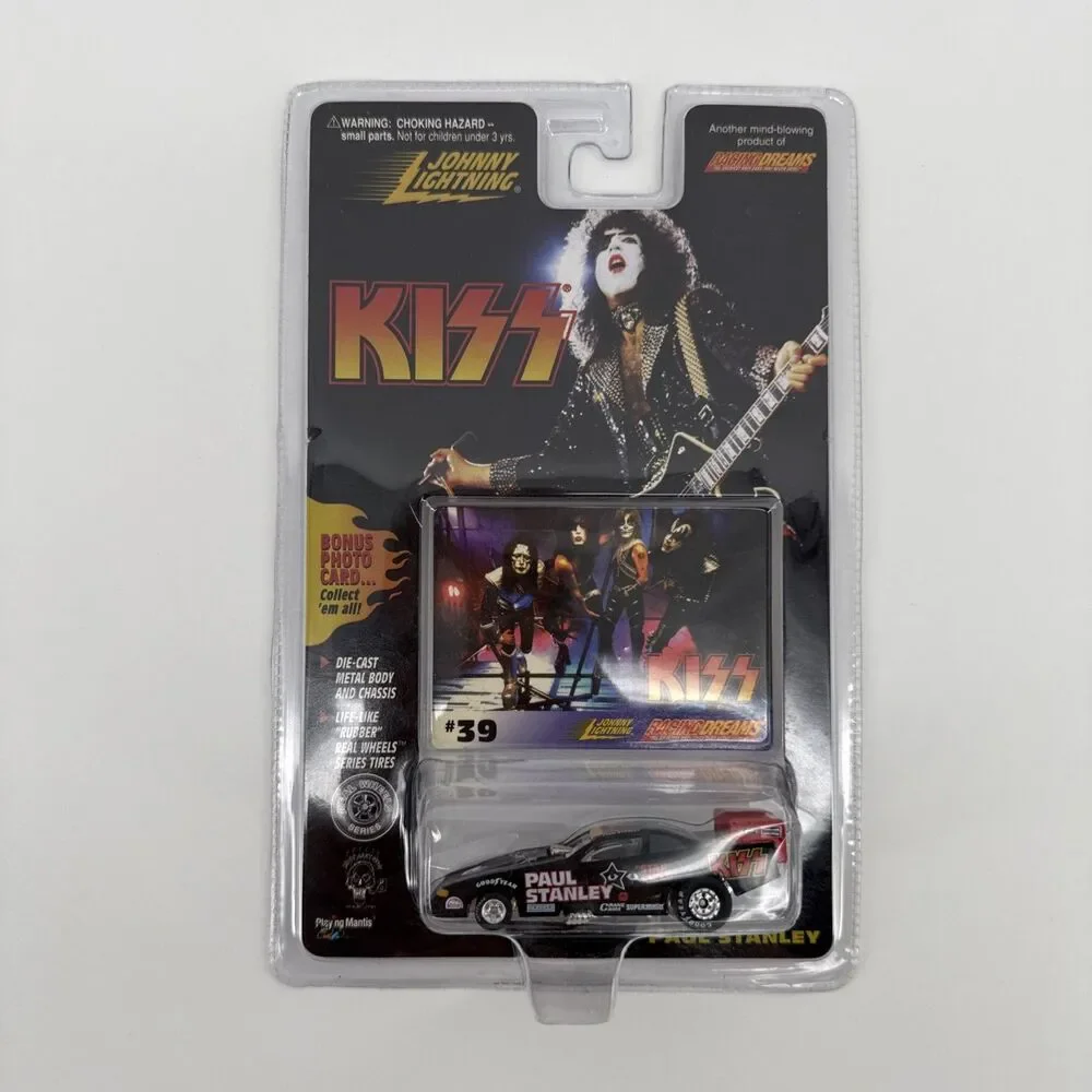 Vintage Johnny Lightning Paul Stanley Race Car w/card #39 NOS